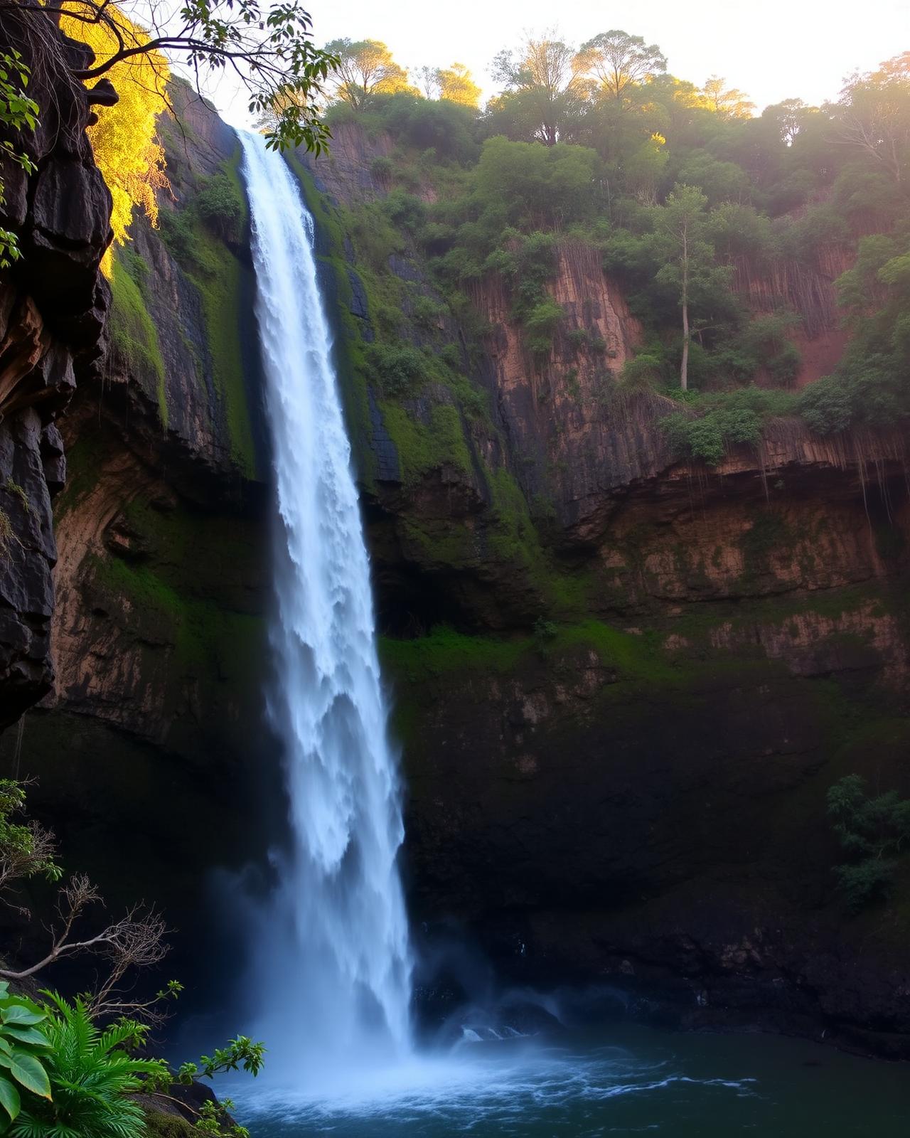 Cachoeira Maria Augusta vista do Sítio Porto Seguro da Canastra
